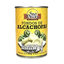 Alcachofa fondos San Miguel Lata de 390 g
