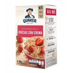 Avena Quaker Instant Fresa C/Crema 8 sobres 280Gr