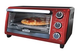 Horno tostador Black & Decker de 4 rebanadas Rojo