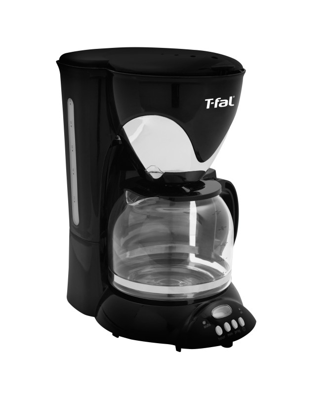 T-Fal Cafetera programable Silver Negro/Plata