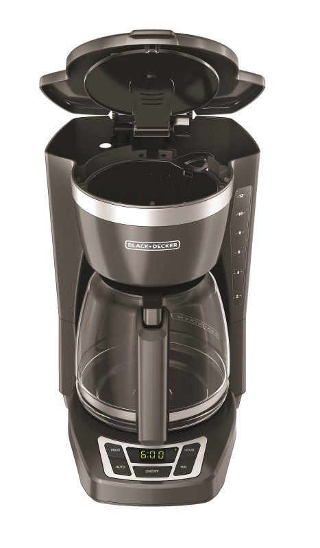 Cafetera programable Black & Decker capacidad de 12 tazas Gris