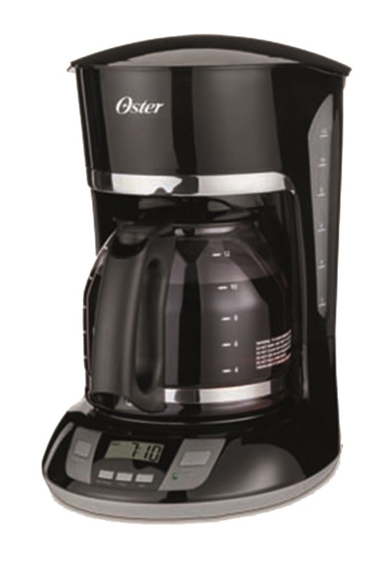 Oster Cafetera programable capacidad de 12 tazas Negro