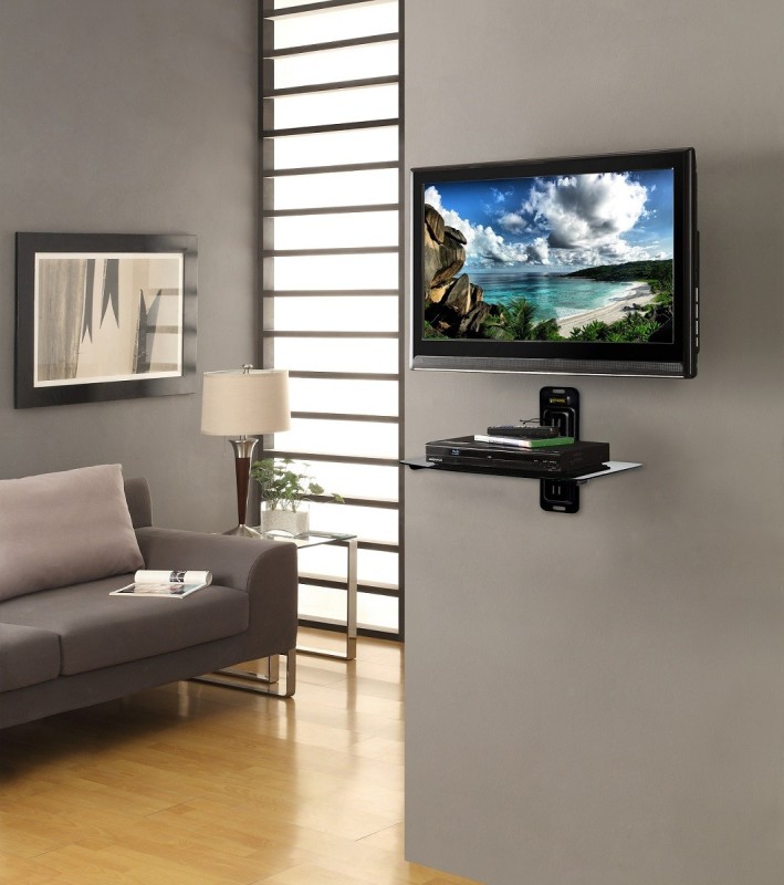 Atlantic Repisa para componente audio / Video Transparente