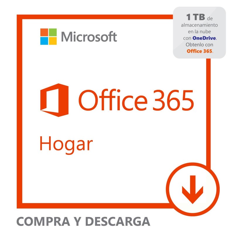 Software Descargable Microsoft Office 365 Home Blanco