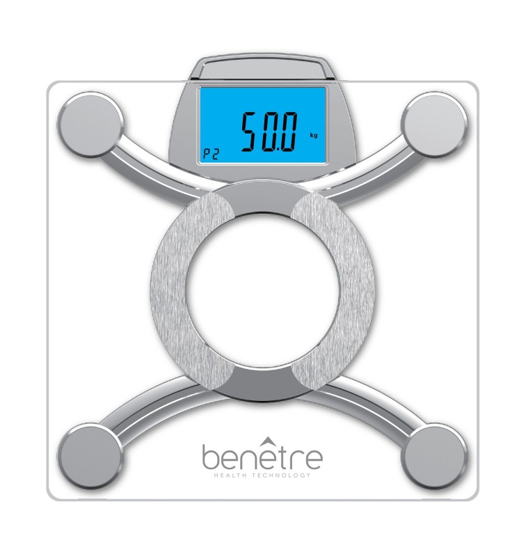 Benetre Báscula digital con bluetooth y medición de 8 indicadores T...