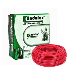 CONDULAC Caja 100 Mts Cable Rojo Thw Cal 10 Awg 100%cobre