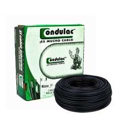 CONDULAC Caja 100 Mts Cable Negro Thw Cal 18 Awg 100%cobre