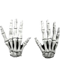 Large Skeleton Hands White