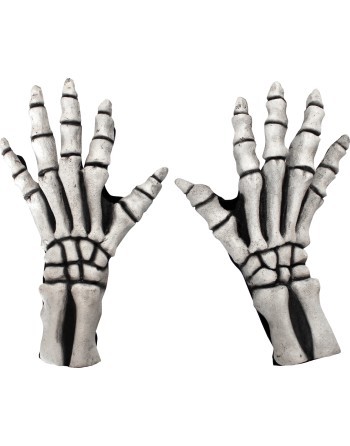 Skeleton Large Gloves White