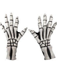 Skeleton Large Gloves White