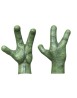 Green alien hands