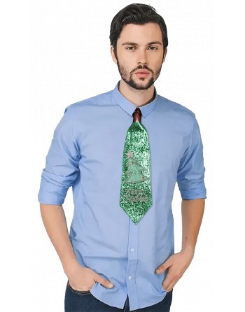 Corbata navideña arbolito