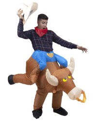 El vaquero inflable