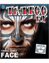 Tribal zebra face