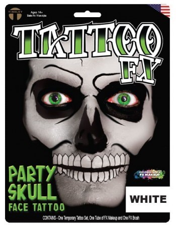 Party Skull-White
