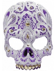 Antifaz de Calavera Blanca