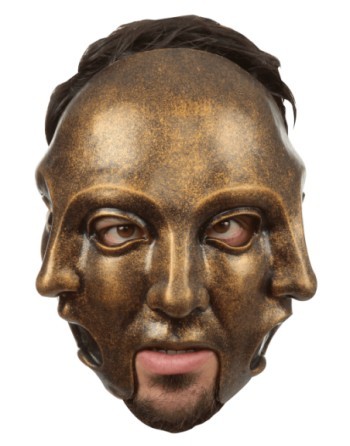 3 Faces Gold Mask