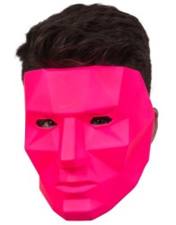 Poligonal neón rosa
