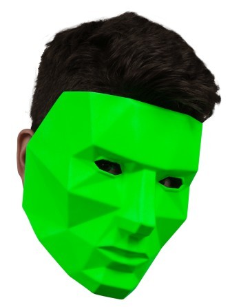 Poligonal Neón Verde