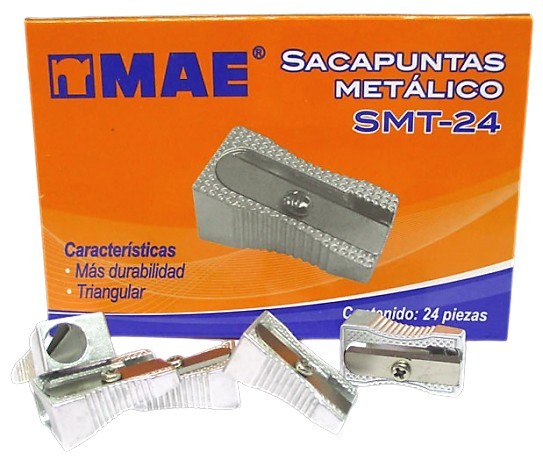 SACAPUNTAS METALICO TRIANGULAR MAE