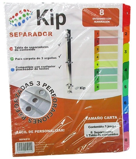 SEPARADORES KIP 8 DIVISIONES