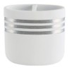 Portacepillo raya plata