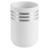 Vaso de baño raya plata