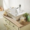 Lavabo de cerámica rectangular 38x48 cm