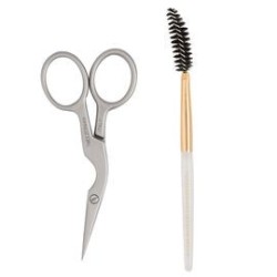 TIJERAS Y BROCHA PARA DAR FORMA A CEJAS