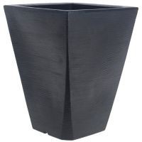 Maceta trapecio grafito negro