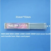 Pre-cut no residual Sticky Sandpaper 72 x 21 mm (20 strips loaded - 800#)