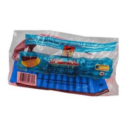 Cepillo plancha de 16.5 cm color azul con asa para areas de producc...