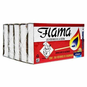 Cerillos Flama Paquete de 5 piezas