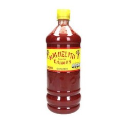 Chamoy liquido Miguelito Botella de 1 L (IEPS inc.)