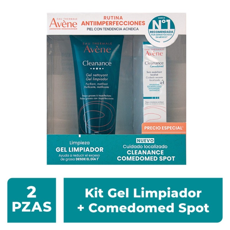 Avene Kit Gel 200Ml + Comedomed Spot 15Ml