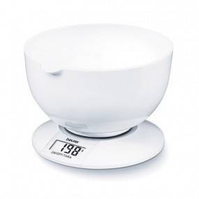 Báscula de cocina con recipiente
