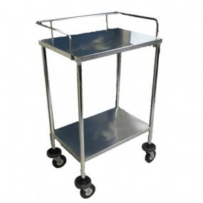 Mesa Pasteur cromada de acero inoxidable