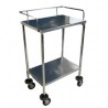 Mesa Pasteur cromada de acero inoxidable