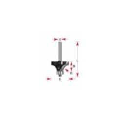 Broca 1-3/8 X 5/8 A X 1/2" Media Caña Con Balero Timberline Tim22018 1