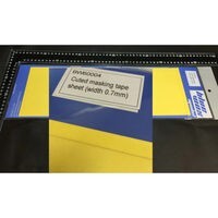 Cuted masking tape sheet (width 0.9mm)