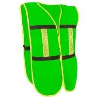 Chaleco de malla con reflejante verde