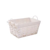 Canasto rectangular blanco