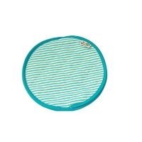 Tortillero 100% Algodón Rayas Bco/Aqua