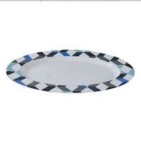 Plato Ovalado Blue Crush