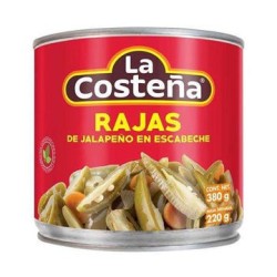 Chiles Rajas La Costeña Lata de 380 g