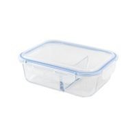 Contenedor vidrio 2 divisiones rectangular 1.52 Lt