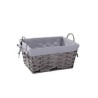Canasto rectangular gris