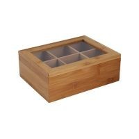 Caja Porta Te Bambu.