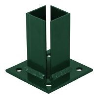 Base verde para poste de 2"