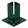 Base verde para poste de 2"